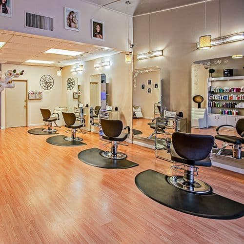 Interior de una peluquería